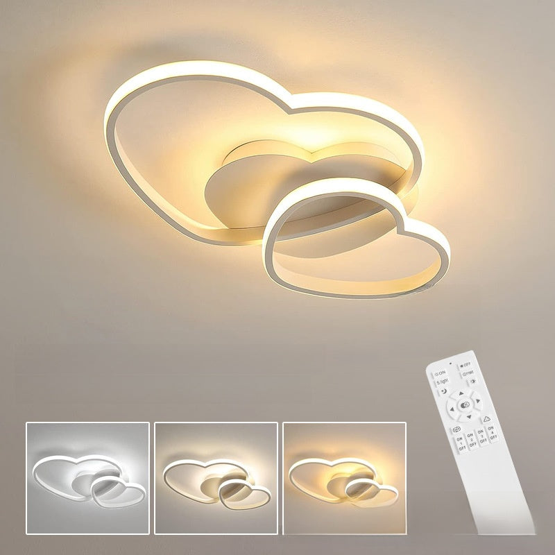 Heart-Shaped Ceiling Light