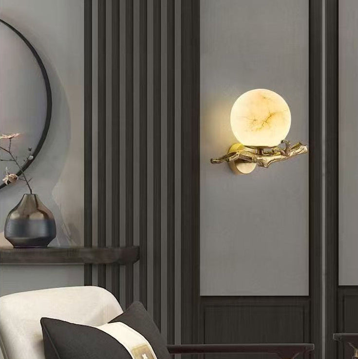 Chinese Style Marble Wall Lamp