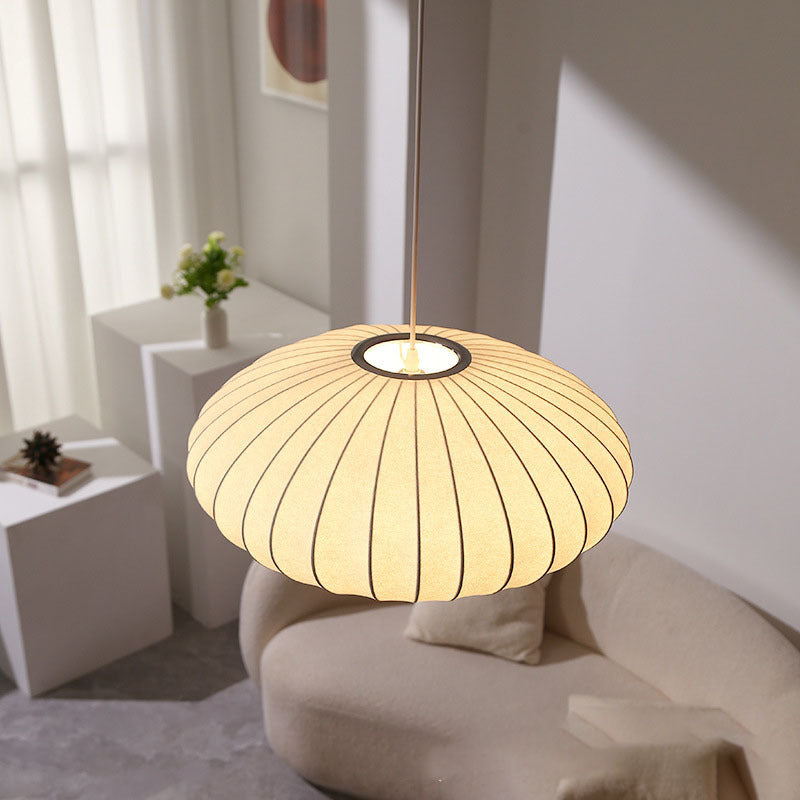 Wabi Style Silk Pendant Light