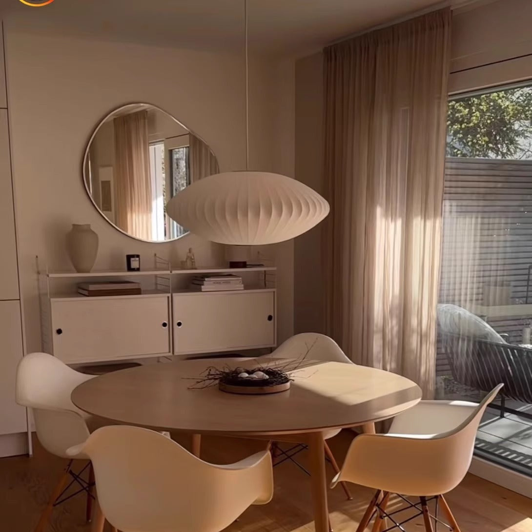 Wabi Style Silk Pendant Light