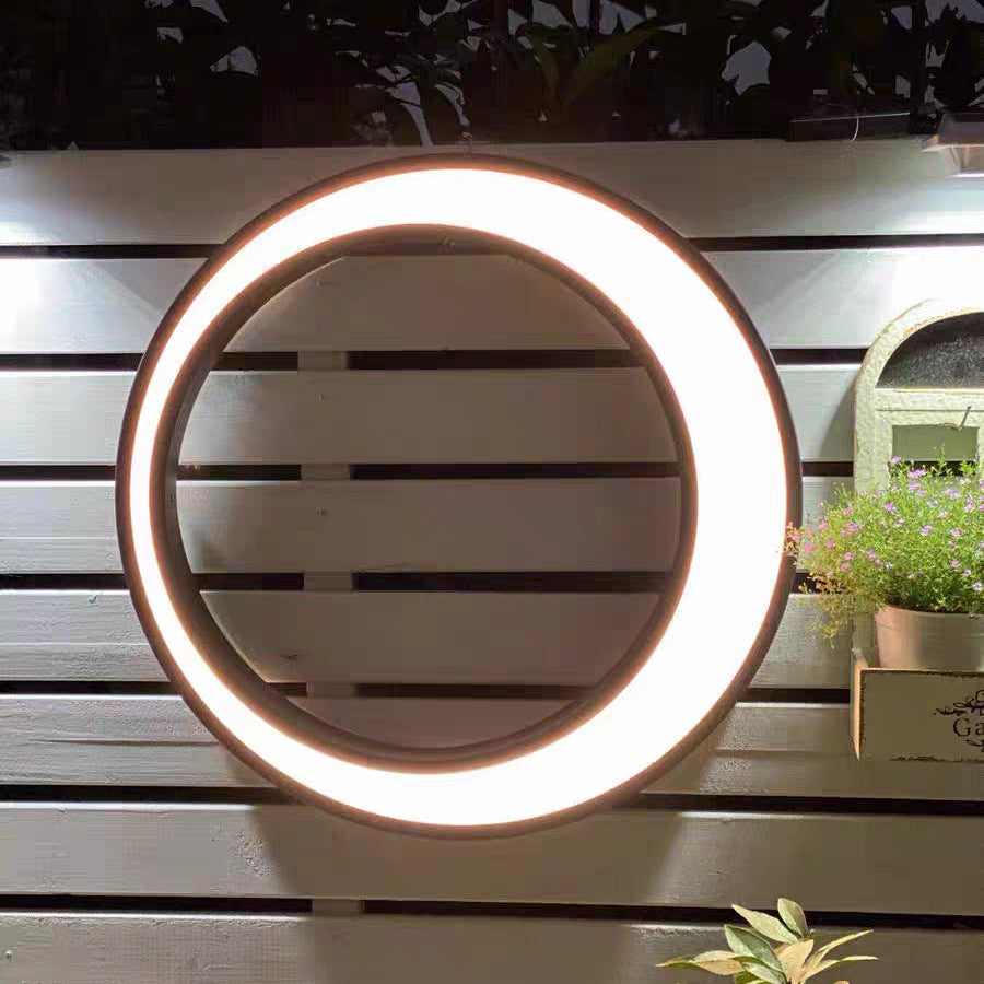 Crescent Outdoor Wall Light Stainless Steel LED Lamp