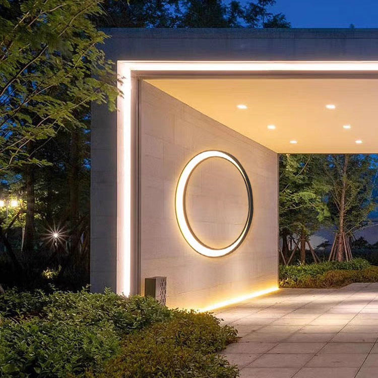 Crescent Outdoor Wall Light Stainless Steel LED Lamp