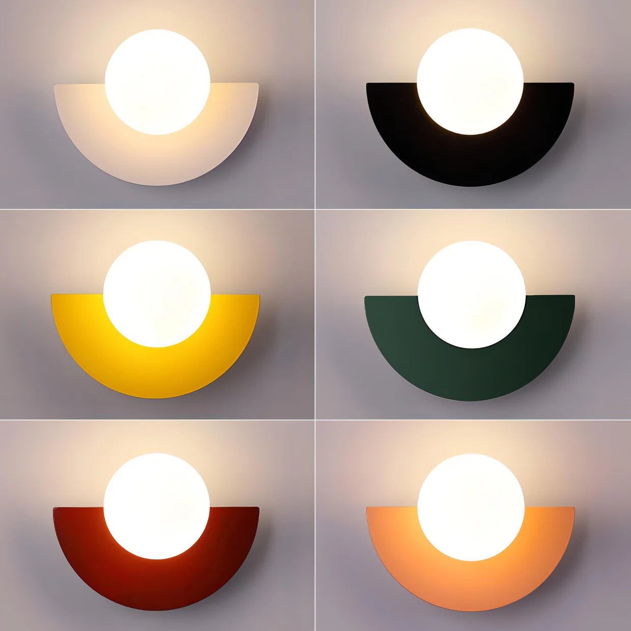 LED Semicircle Indoor Wall Light