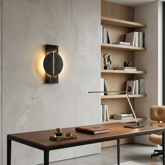 Marble Accent Study Wall Light
