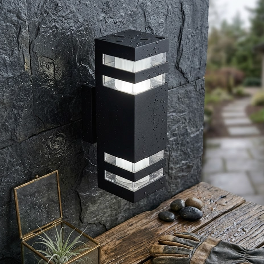 Lumina Oasis™ Aureon Up & Down Wall Light – Waterproof Modern Outdoor Glow
