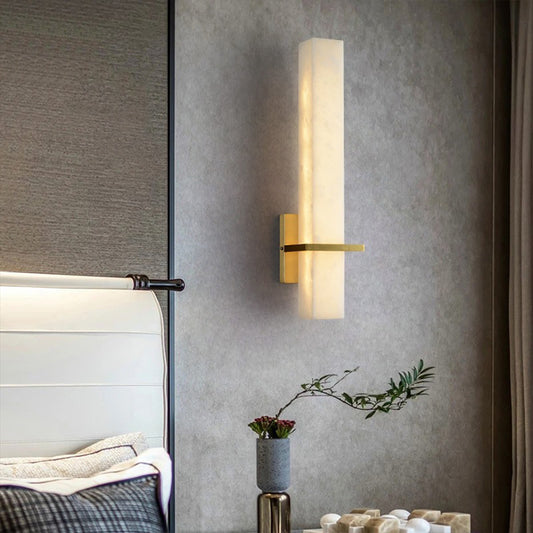 Aurelia Marble & Copper Wall Lamp
