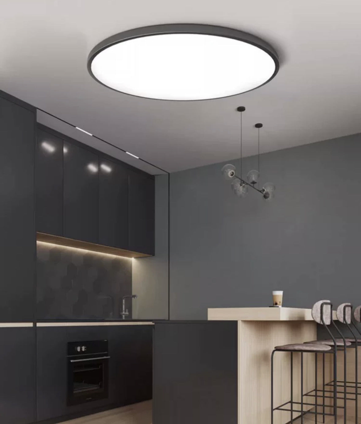Ultra-Thin Oyster Ceiling Light