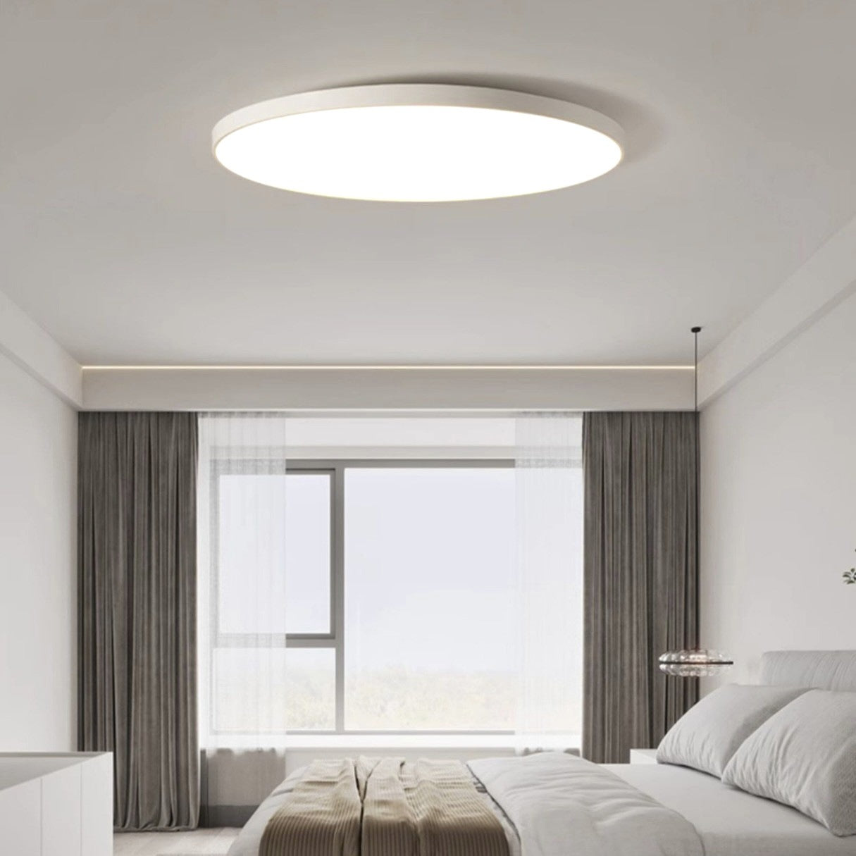 Ultra-Thin Oyster Ceiling Light